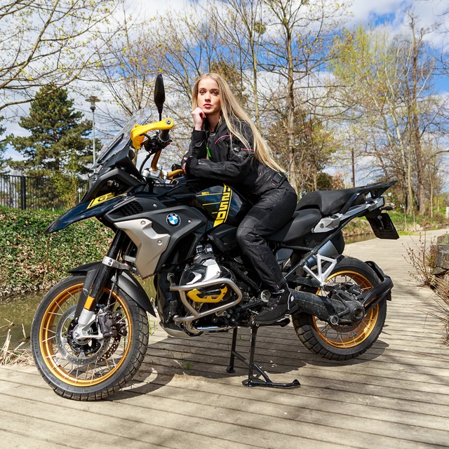 Damska kurtka motocyklowa W-TEC Progair Lady - Czarno-różowy