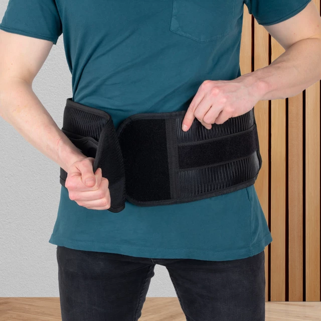 Pas stabilizacyjny lędźwiowy inSPORTline Renibos ∙ łatwa regulacja ∙ ergonomiczny system docisku ∙ wyjmowane wzmocnienia