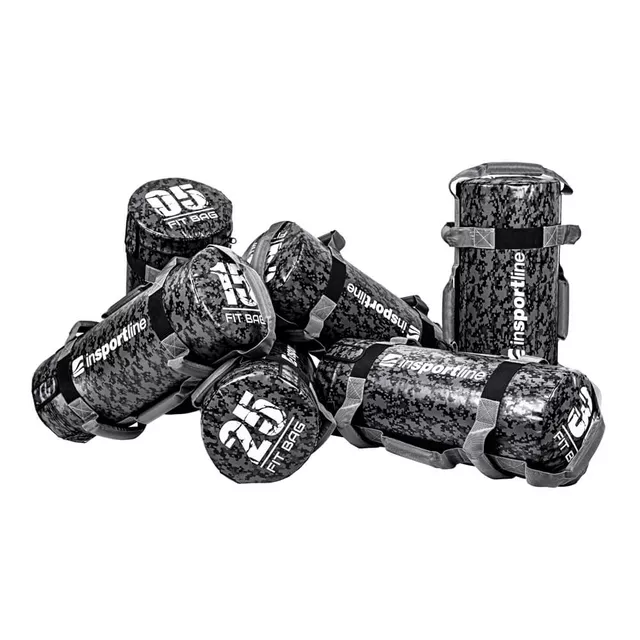 Worek treningowy / torba do ćwiczeń z uchwytami inSPORTline FitBag Camu 5 kg ∙ 7 uchwytów ∙ trening funkcjonalny ∙ cross-training
