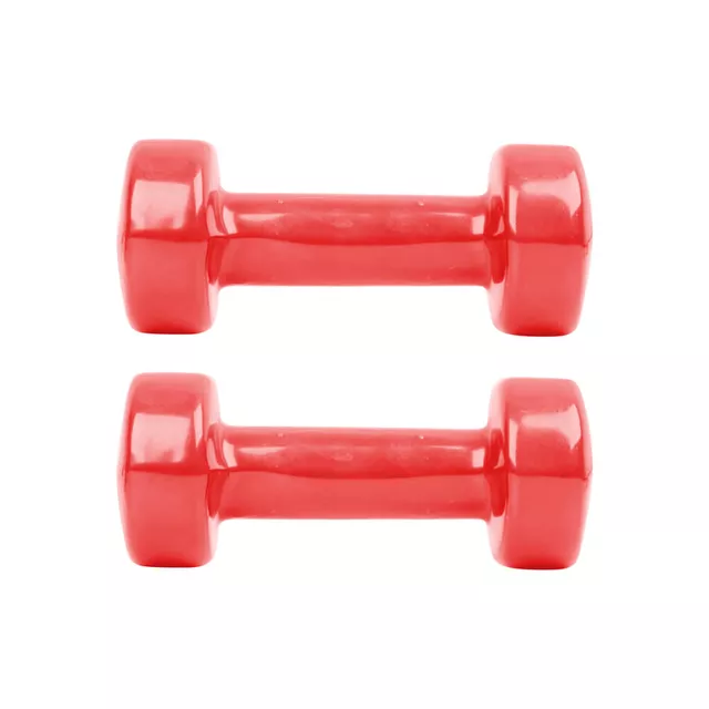 Hantle fitness winylowe inSPORTline Smoothbell 2x1,5 kg ∙ sześciokątny kształt ∙ winyl antypoślizgowy ∙ do aerobiku i body stylingu