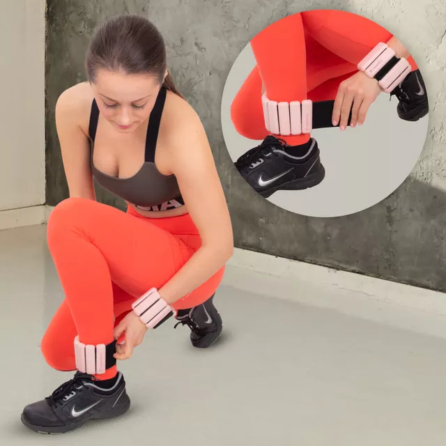 Obciążniki fitness na kostki i nadgarstki inSPORTline Brace 2x1,5 kg ∙ silikonowe ∙ regulowane obciążenie ∙ z rzepem