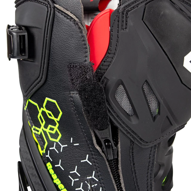 Męskie buty motocyklowe W-TEC Reaper - Czarno-zielony