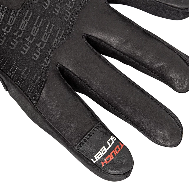 Skórzane rękawice motocyklowe W-TEC Rushin - Black-Fluo Yellow
