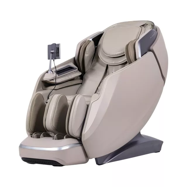 Fotel masujący inSPORTline Balsadena ∙ masaż 4D, powietrzny ∙ ogrzewanie ∙ Bluetooth ∙ Zero Gravity ∙ Zero Space - Beżowy