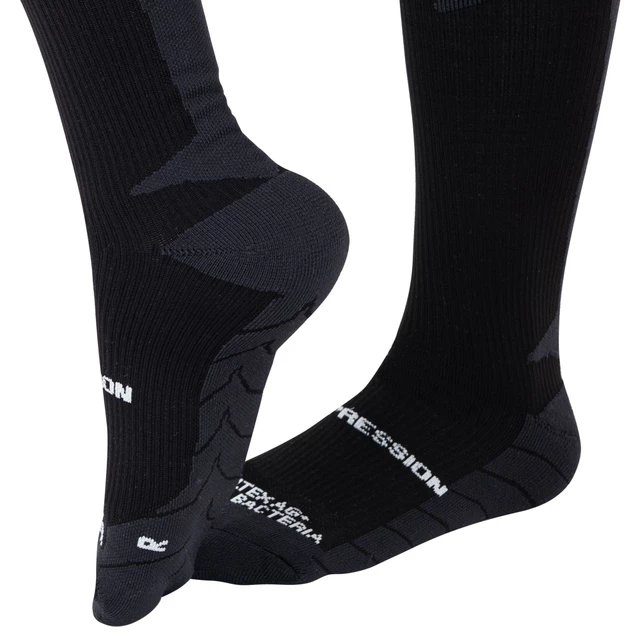 Skarpety kompresyjne inSPORTline Compagio AG+ ∙ unisex ∙ antybakteryjne ∙ Siltex AG+ ∙ odprowadzanie potu ∙ elastyczne