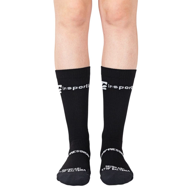 Skarpety kompresyjne inSPORTline Compagio AG+ ∙ unisex ∙ antybakteryjne ∙ Siltex AG+ ∙ odprowadzanie potu ∙ elastyczne