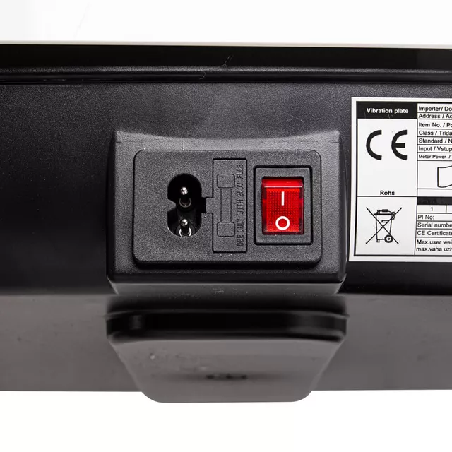Platforma wibracyjna z linkami inSPORTline Devyn ∙ pilot ∙ 4 programy ∙ 50 poziomów ∙ panel LED - Biały