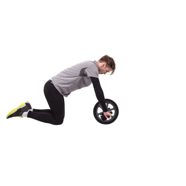 Wałek / roller do brzuszków Ab Roller inSPORTline AR1000 ∙ 35 cm ∙ wytrzymałość 110 kg ∙ antypoślizgowa powierzchnia