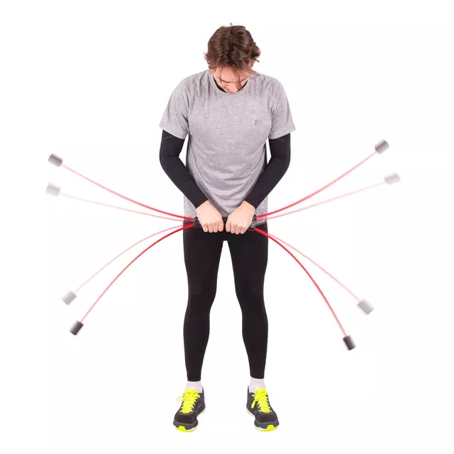 Drążek drgający (Flexi-Bar Easy) inSPORTline ∙ 160 cm ∙ włókno szklane ∙ niska trudność ∙ wzmacnia plecy, brzuch, mięśnie - Czarny