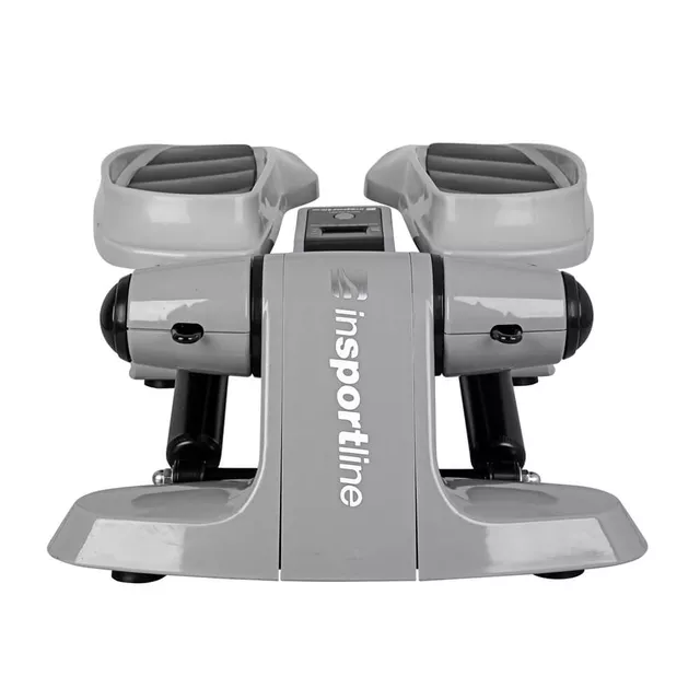 Duży stepper z linkami inSPORTline Active ∙ obciążenie hydrauliczne ∙ ekran LCD z krokomierzem ∙ cicha praca ∙ antypoślizgowe stopnie