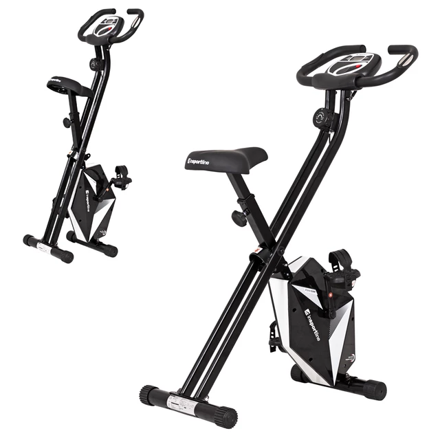 Rower treningowy składany inSPORTline Xbike Cube ∙ magnetyczny ∙ nośność 100 kg ∙ regulowany ∙ 8 stopni obciążenia ∙ ergonomiczne siodełko