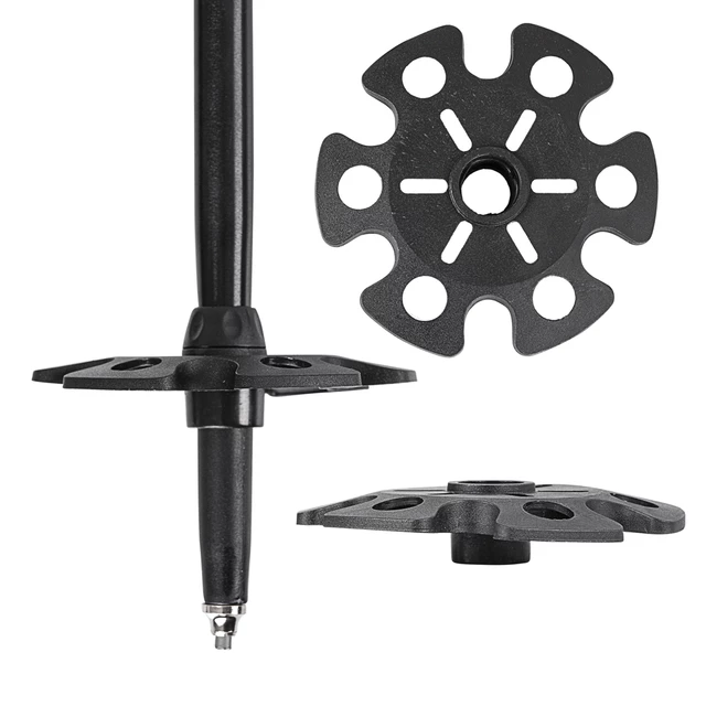 Kijki trekkingowe inSPORTline Montgato ∙ aluminiowe ∙ regulacja 110-140 cm ∙ 590 g/para ∙ 3 sekcje ∙ pianka EVA ∙ grot stalowy