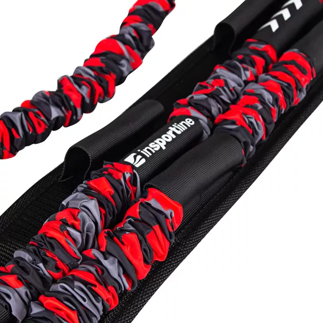 Ekspander regulowany inSPORTline Striker Triple ∙ opór 16–48 kg ∙ 3 gumy w ochronnych rękawach