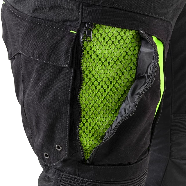 Męskie spodnie motocyklowe W-TEC Aircross - Czarno-szary