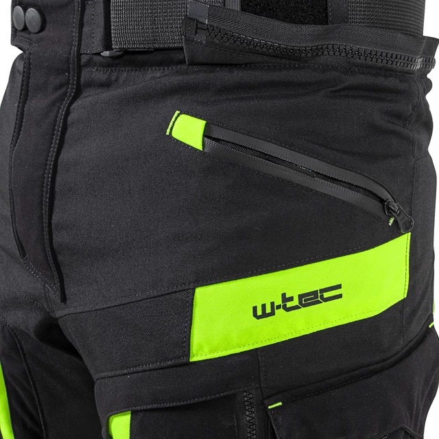 Męskie spodnie motocyklowe W-TEC Aircross - Czarno-szary