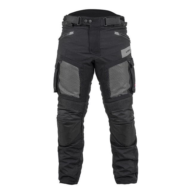 Męskie spodnie motocyklowe W-TEC Aircross - Czarno-szary