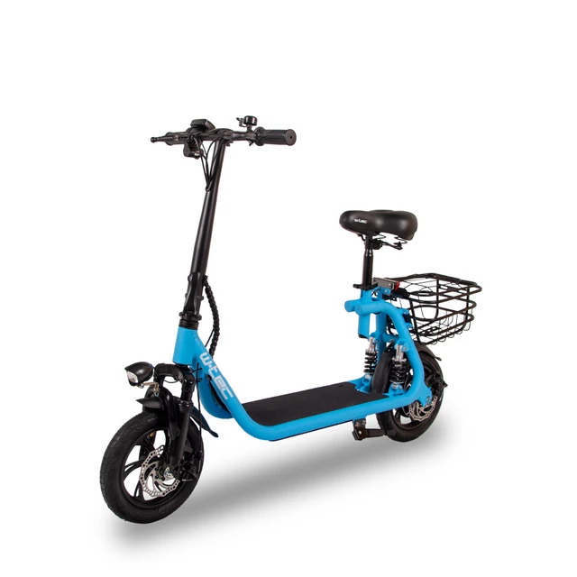 Hulajnoga elektryczna z siodełkiem W-TEC Billar II 500W ∙ koła 12″ ∙ 30 km zasięg - Czerwony - Niebieski