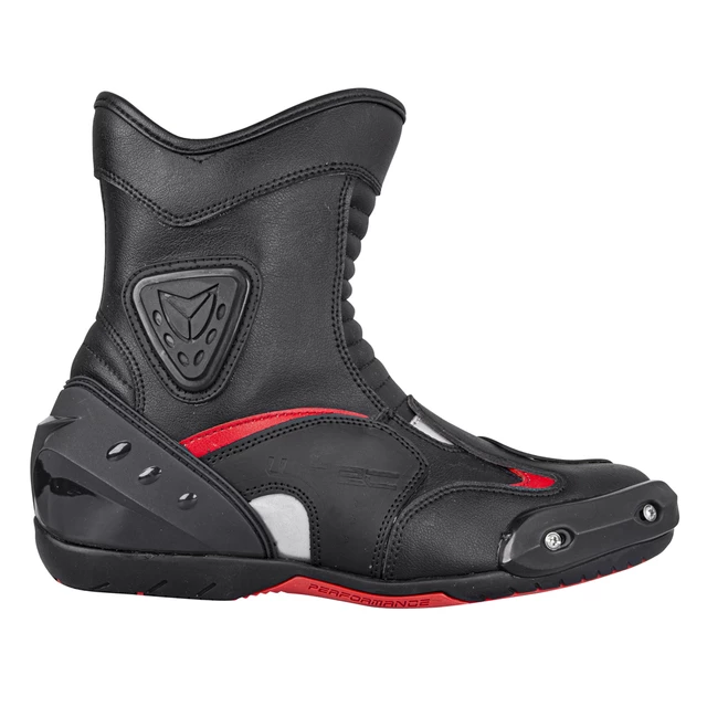 Buty motocyklowe W-TEC Bosta - Czarno-czerwony