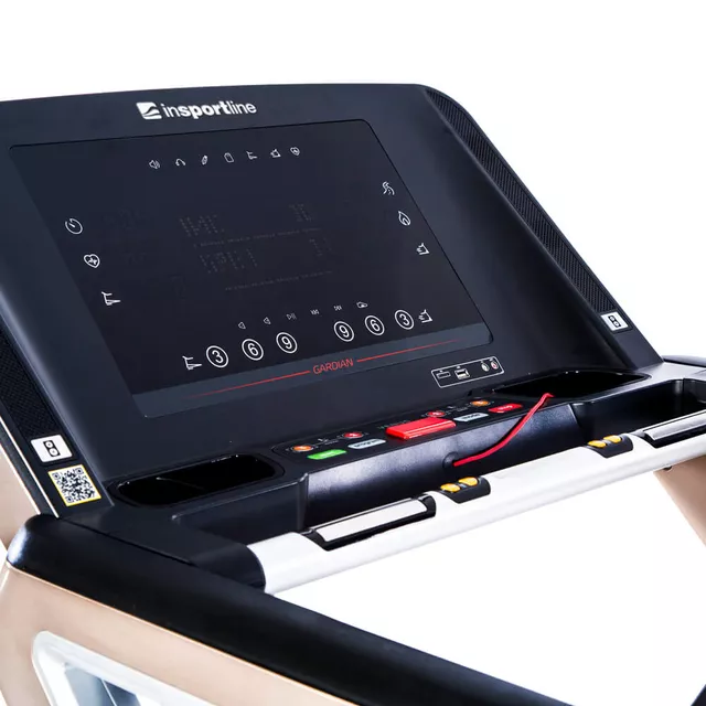 Profesjonalna bieżnia elektryczna inSPORTline Gardian G12 ∙ silnik AC 8 KM ∙ prędkość do 23 km/h ∙ nośność 200 kg ∙ amortyzacja Silent Block