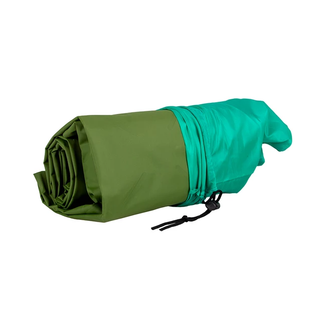 Karimata nadmuchiwana materac outdoor inSPORTline Jurre 196x58x6 cm - Pomarańczowy - Zielony
