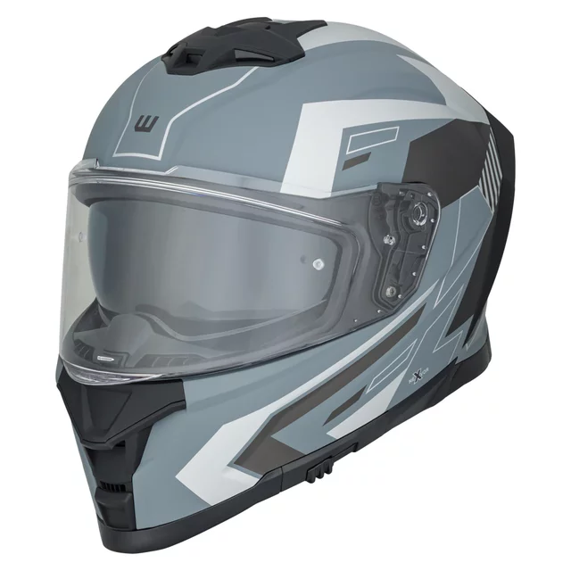 Kask motocyklowy integralny W-TEC Nexwor Graphic ∙ ece 22.06 ∙ blenda przeciwsłoneczna ∙ regulowana wentylacja - Fluorescencyjny - Szary