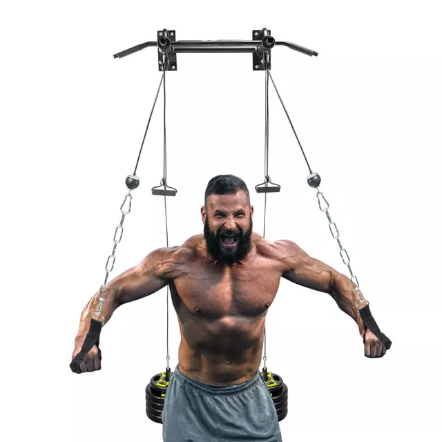 Drążek naścienny z systemem wyciągów inSPORTline RK180 ∙ 3 pary chwytów ∙ udźwig 150 kg ∙ długość 101,5 cm