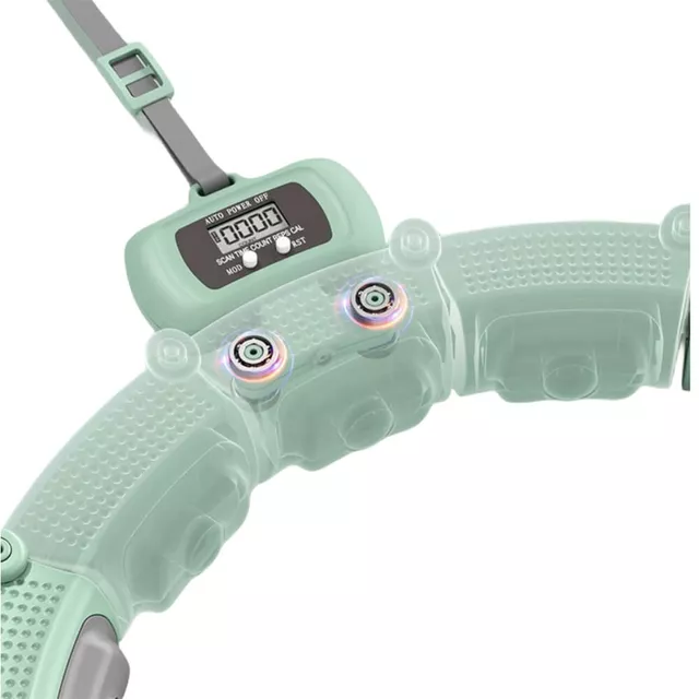 Hula hop z obciążeniem inSPORTline Weight Hoop Lite 69–135 cm ∙ magnetyczne wypustki ∙ ekran LCD ∙ regulowany obwód