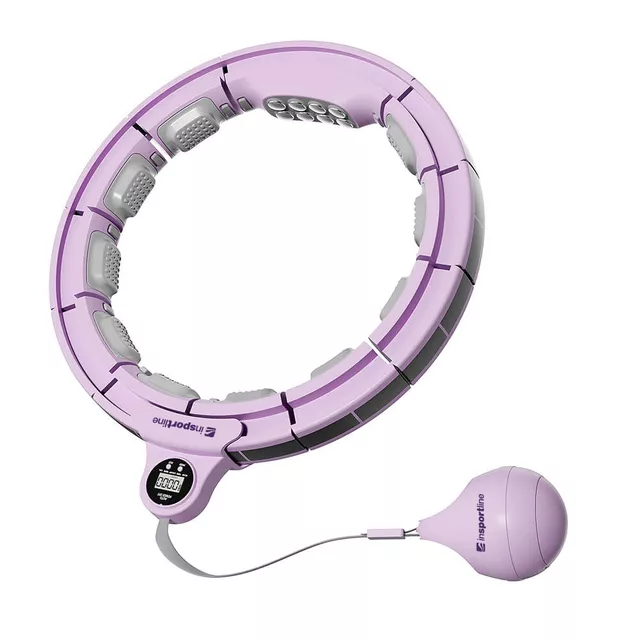 Hula-hop z obciążeniem inSPORTline Weight Hoop Pro ∙ 69-105 cm ∙ regulowany pasek ∙ magnesy