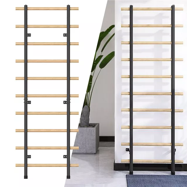 Drabinka gimnastyczna inSPORTline Wootamax ∙ 220x80 cm ∙ nośność 150 kg ∙ bukowe szczeble ∙ uchwyty regulowane