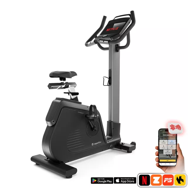 Profesjonalny rower treningowy stacjonarny inSPORTline ZenBike 600 ∙ Zwift, Kinomap i FitShow ∙ Bluetooth