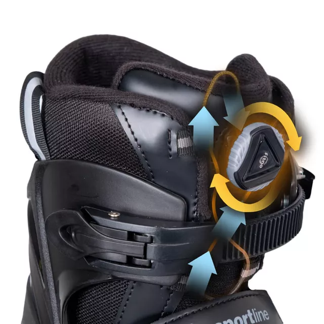 Łyżworolki z wymienną płozą inSPORTline Noctys ∙ 2w1 ∙ system FITGO® ∙ klamra MicroLock ∙ wkładka Comfort Fit ∙ kółka PU 82A ∙ nośność 100 kg