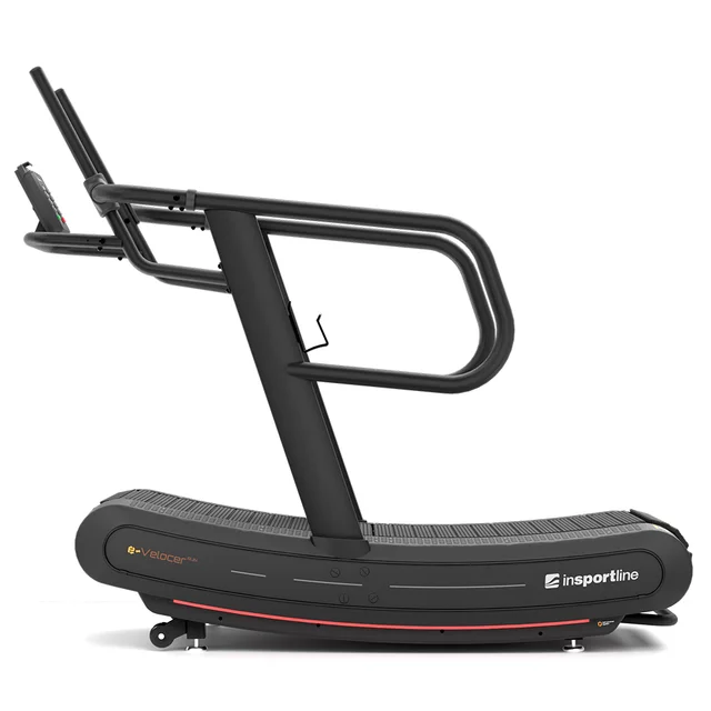 Profesjonalna bieżnia bezsilnikowa inSPORTline e-Velocer RUN ∙ pas profilowany ∙ 8 poziomów oporu ∙ nośność 200 kg ∙ Bluetooth ∙ 4 programy