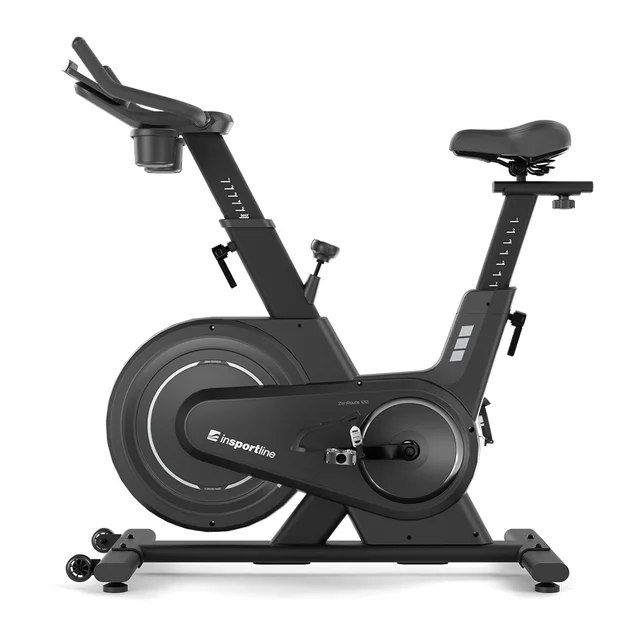 Rower spinningowy inSPORTline ZenRoute 100 ∙ cichy ∙ magnetyczny ∙ regulowany ∙ z optycznym czujnikiem tętna ∙ bluetooth do aplikacji