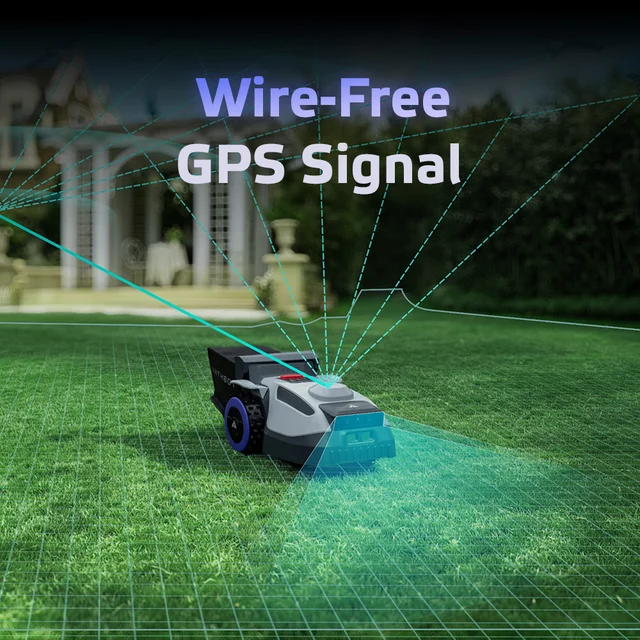 Bezprzewodowy robot koszący Anthbot N8 (1500 m²) ∙ z koszem ∙ nawigacja rtk ∙ dual vision ai ∙ automatyczne opróżnianie kosza