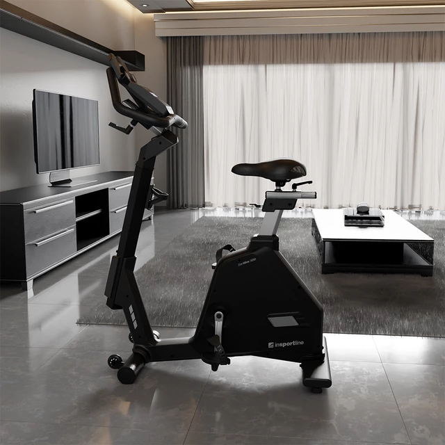 Rower treningowy magnetyczny inSPORTline ZenBike 300 ∙ pas piersiowy ∙ 16 poziomów oporu ∙ uchwyt na tablet ∙ Bluetooth