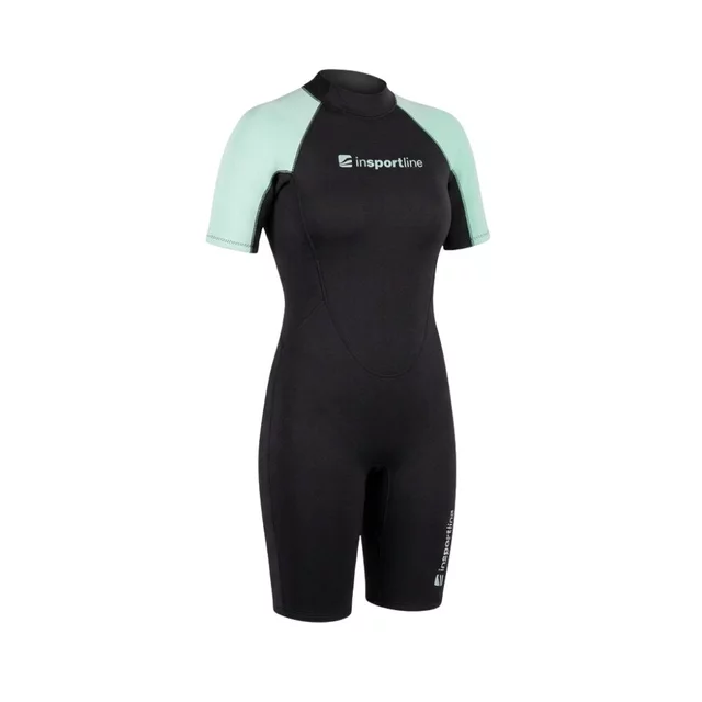 Damska pianka neoprenowa do pływania z krótkim rękawem inSPORTline Naissa ∙ 3 mm ∙ neopren SBR/nylon ∙ zamek YKK ∙ płaskie szwy ∙ SUP/kajak