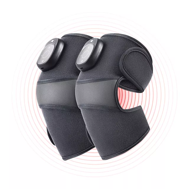 Kompresyjny masażer kolan inSPORTline Mishair 3w1 ∙ wibracje + ogrzewanie + kompresja ∙ elektro-rękaw regulowany ∙ obsługa LCD