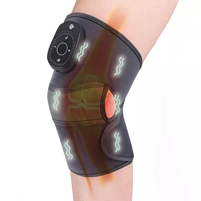 Kompresyjny masażer kolan inSPORTline Mishair 3w1 ∙ wibracje + ogrzewanie + kompresja ∙ elektro-rękaw regulowany ∙ obsługa LCD