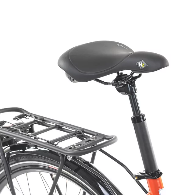 Miejski rower elektryczny z oświetleniem Levit Musca Urban HD 630 28" - Orange Pearl