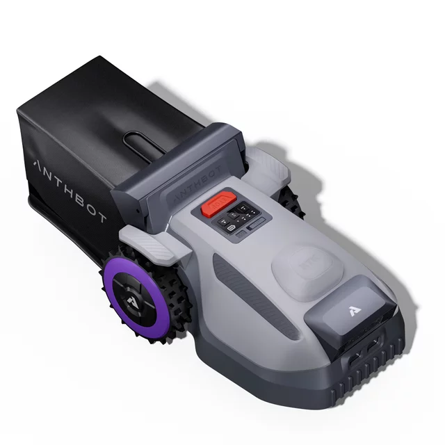 Bezprzewodowy robot koszący Anthbot N8 (1500 m²) ∙ z koszem ∙ nawigacja rtk ∙ dual vision ai ∙ automatyczne opróżnianie kosza