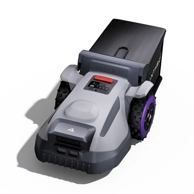 Bezprzewodowy robot koszący Anthbot N8 (1500 m²) ∙ z koszem ∙ nawigacja rtk ∙ dual vision ai ∙ automatyczne opróżnianie kosza