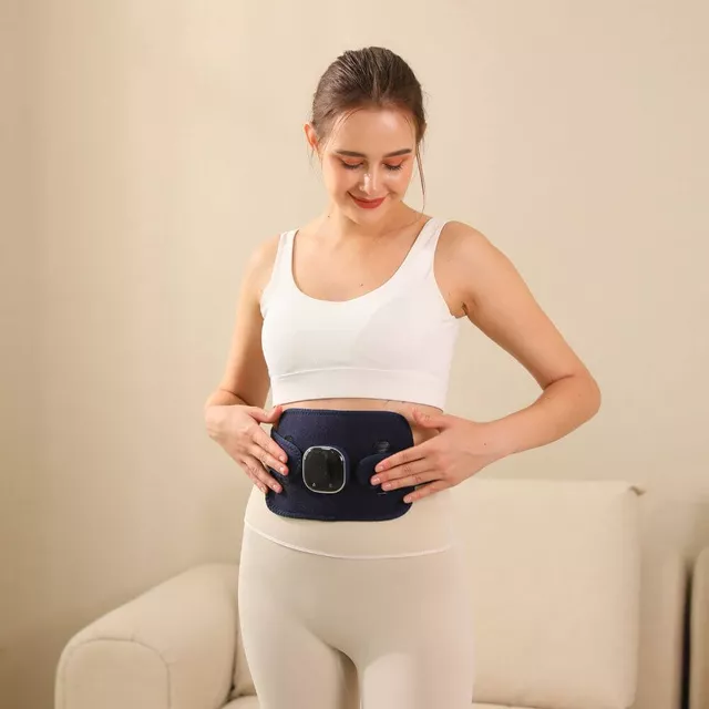 Pas masujący lędźwiowy inSPORTline Soncharge ∙ ciepło 40-50°C ∙ 3 tryby wibracji ∙ 3 poziomy grzania ∙ unisex ∙ oddychający materiał ∙ LCD