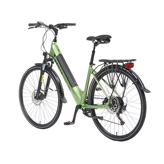 Miejski rower elektryczny z oświetleniem Levit Musca Urban HD 630 28" - Orange Pearl