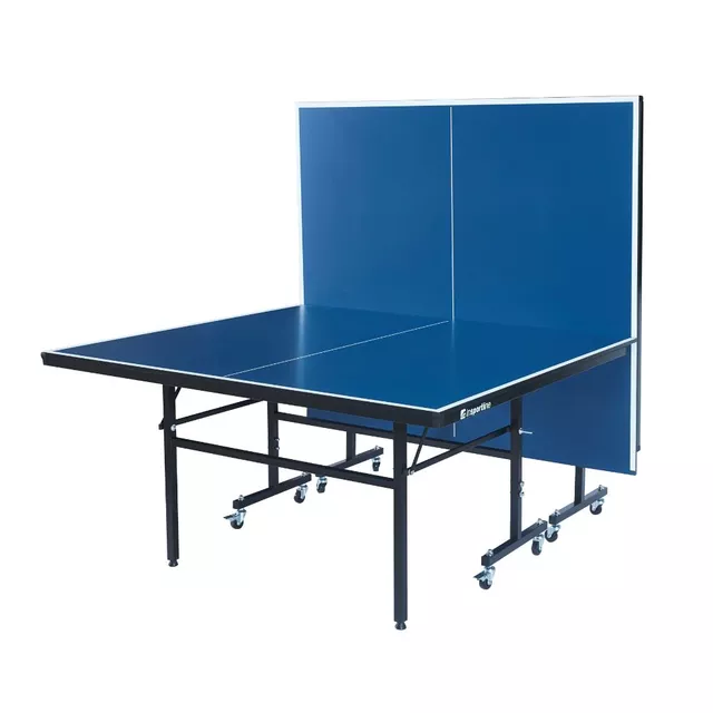 Składany stół do tenisa stołowego inSPORTline Sental 150 ∙ blat MDF 15 mm ∙ siatka w zestawie ∙ powłoka UV - Czarny