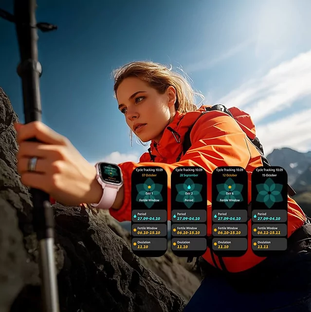 Smartwatch sportowy inSPORTline Gradana ∙ 100+ trybów sportowych ∙ bateria do 25 dni ∙ monitorowanie zdrowia ∙ asystent AI  ∙ wodoodporny