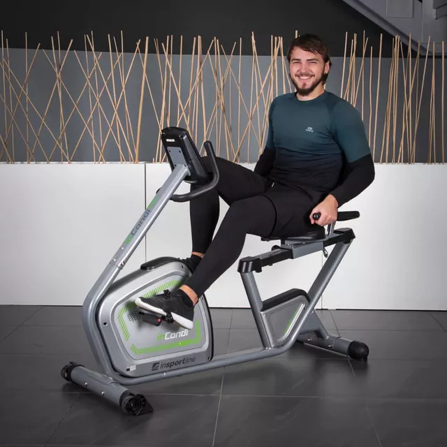 Rower treningowy poziomy rehabilitacyjny inSPORTline inCondi R60i ∙ pas piersiowy ∙ 32 stopnie obciążenia ∙ cicha praca ∙ Bluetooth