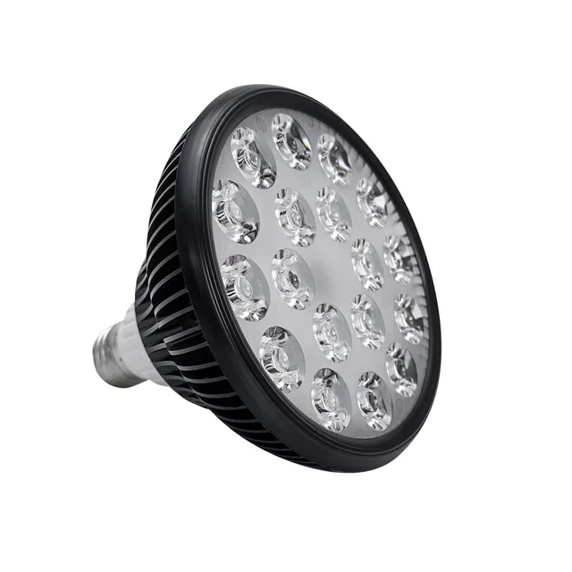 Żarówka do lampy na podczerwień inSPORTline 24W  ∙ terapia światłem ∙ rozluźnienie mięśni ∙ E27 LED ∙ 650/850 nm - Czarny