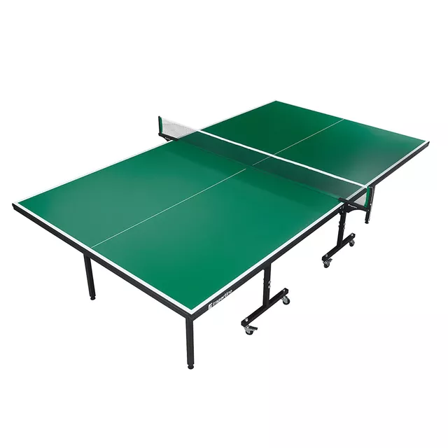 Składany stół do tenisa stołowego inSPORTline Sental 150 ∙ blat MDF 15 mm ∙ siatka w zestawie ∙ powłoka UV - Czarny