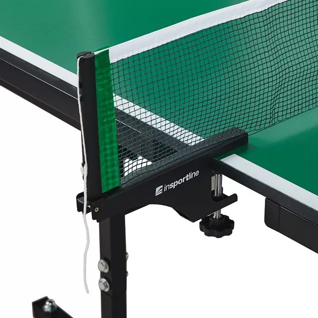 Składany stół do tenisa stołowego inSPORTline Sental 150 ∙ blat MDF 15 mm ∙ siatka w zestawie ∙ powłoka UV - Czarny