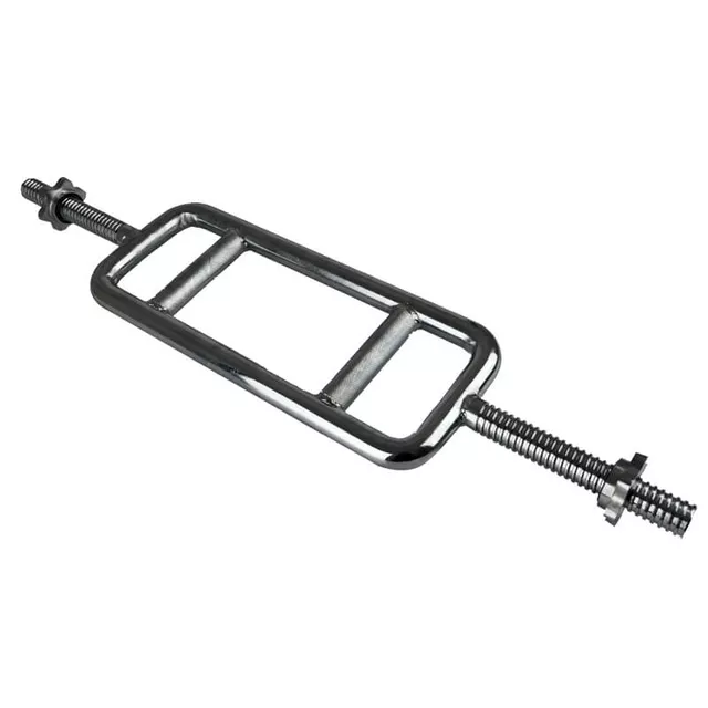 Gryf izolowany triceps RB-34T inSPORTline ∙ rozstaw 19 cm ∙ stal chromowana ∙ antypoślizg ∙ z zaciskami